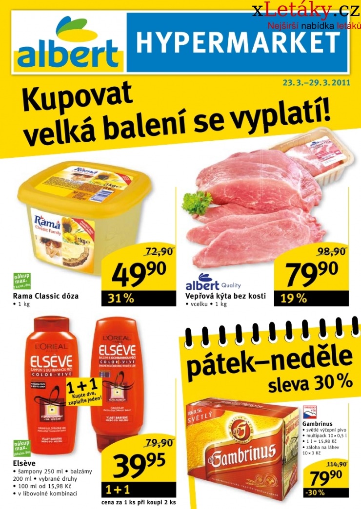 leták Albert Hypermarket leták strana 1 leták Albert Hypermarket leták strana 1