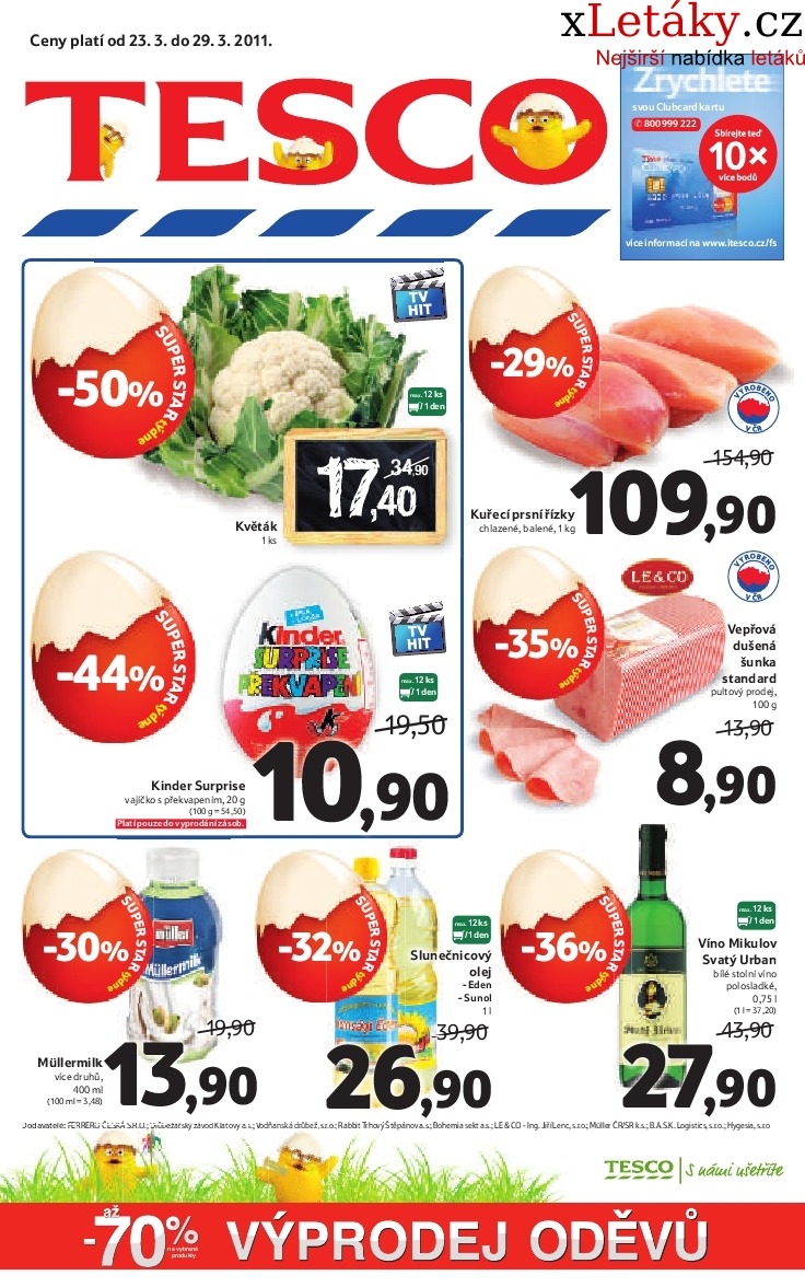 letk Tesco aktuln letk strana 1