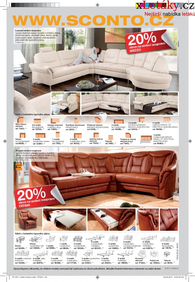 leták Sconto nábytek leták strana 1 leták Sconto nábytek leták strana 1
