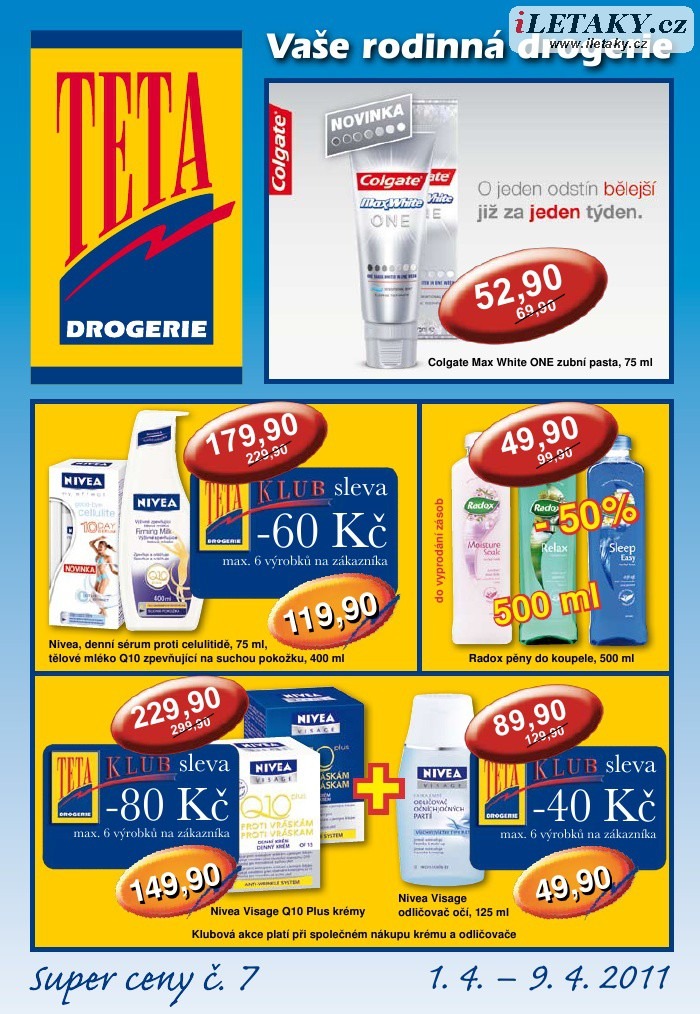 leták TETA drogerie strana 1 leták TETA drogerie strana 1