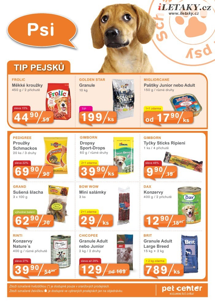 leták Pet Center strana 1 leták Pet Center strana 1