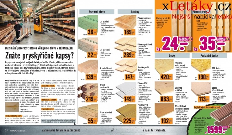 leták Hornbach leták strana 1 leták Hornbach leták strana 1