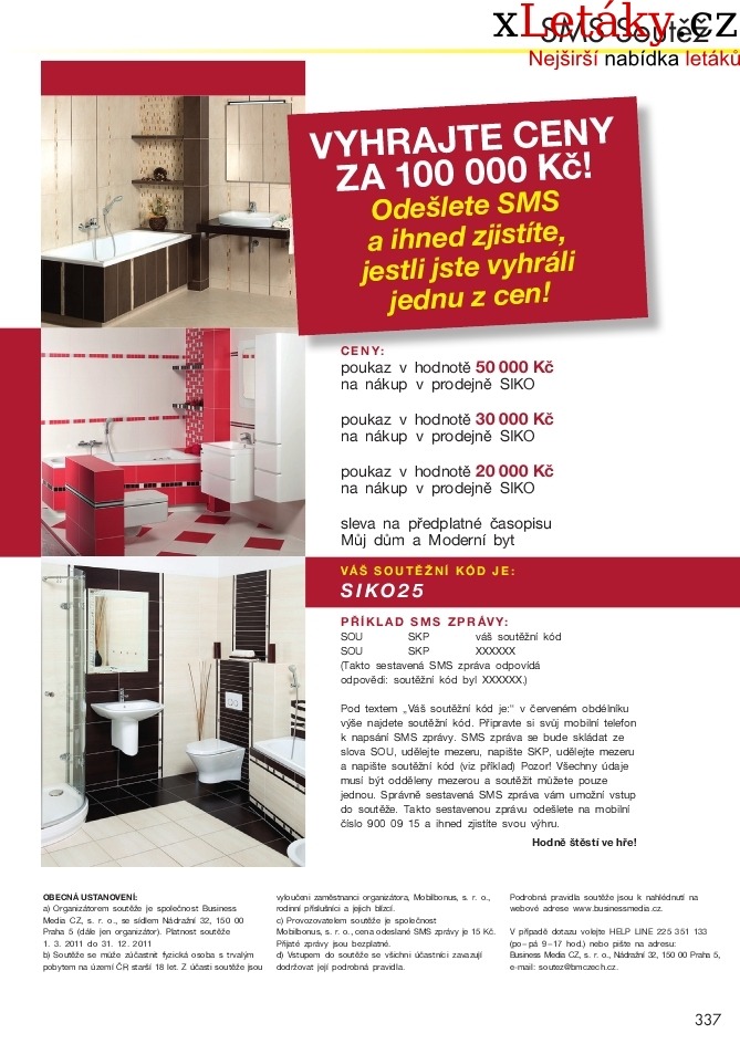 leták Siko koupelny leták - 5.část strana 1 leták Siko koupelny leták - 5.část strana 1