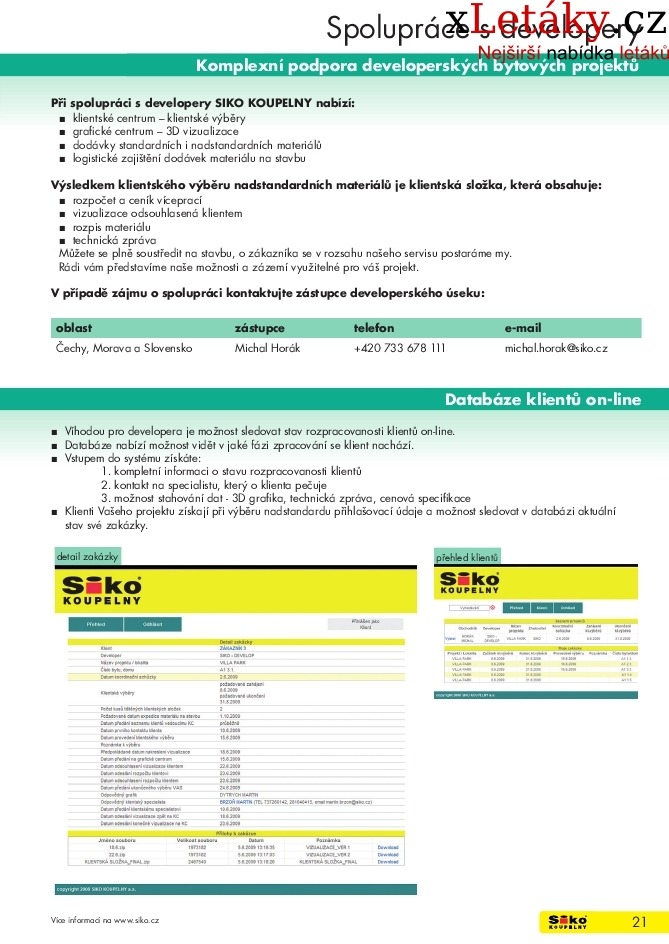 leták Siko koupelny leták - 1.část strana 1 leták Siko koupelny leták - 1.část strana 1