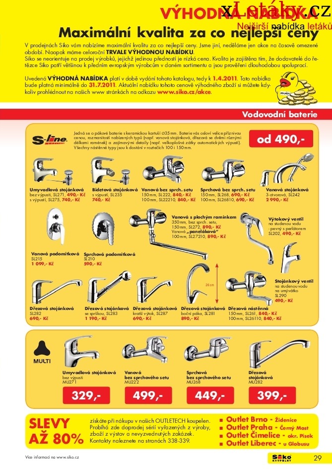 leták Siko koupelny leták - 1.část strana 1 leták Siko koupelny leták - 1.část strana 1