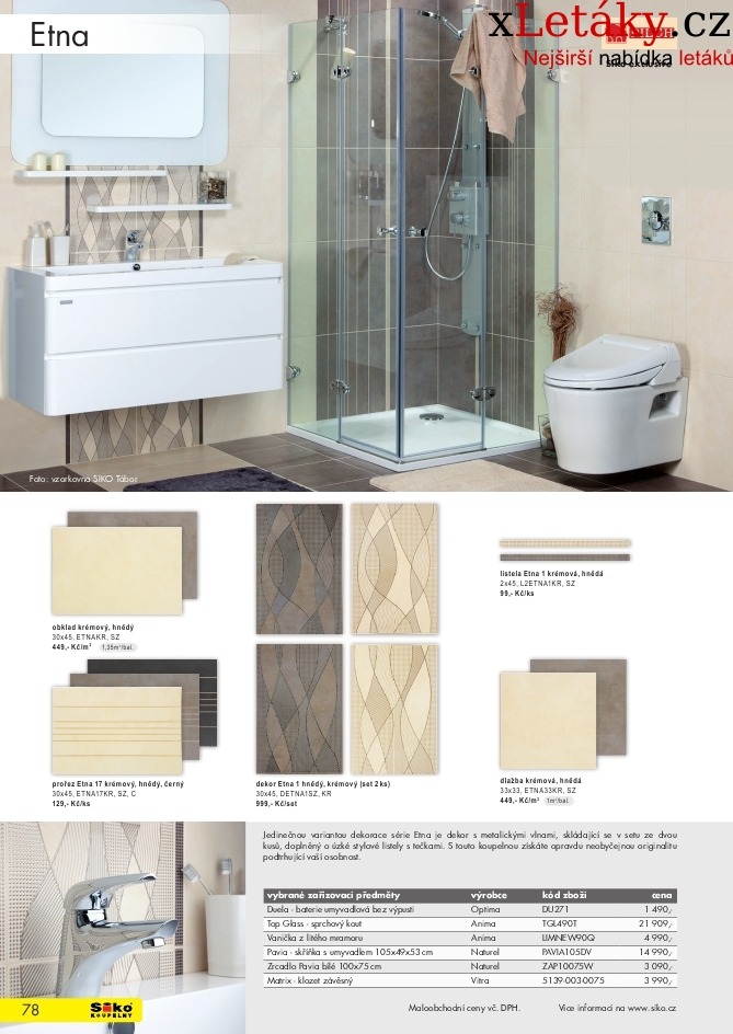 leták Siko koupelny leták - 1.část strana 1 leták Siko koupelny leták - 1.část strana 1