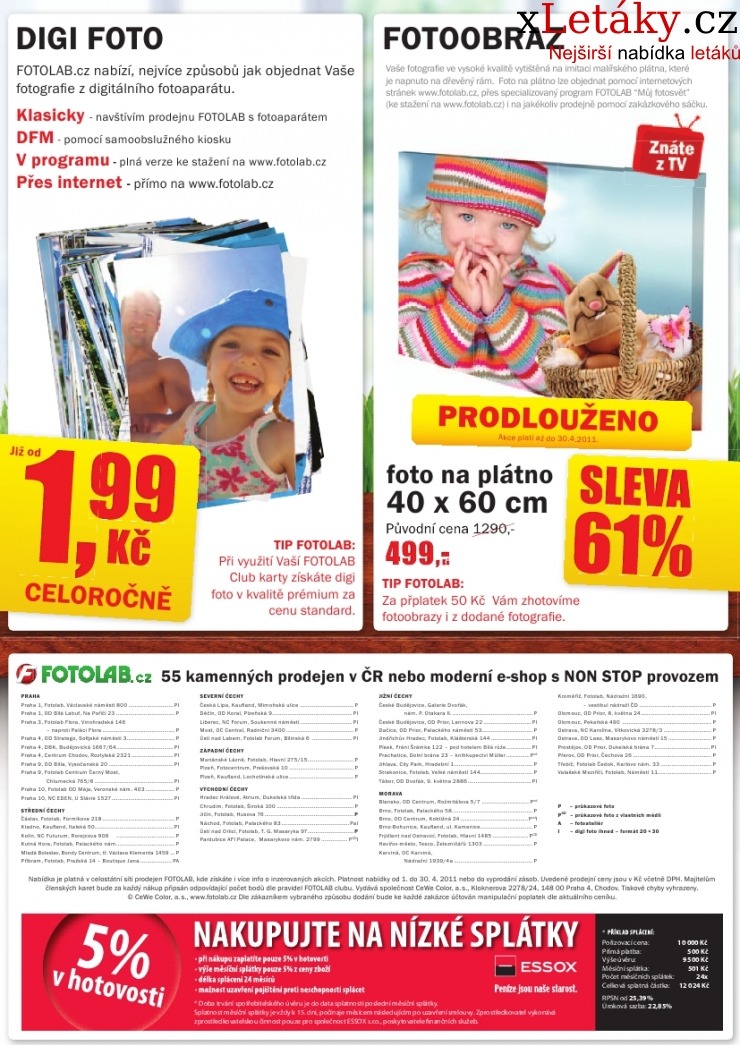 leták Fotolab akční leták strana 1 leták Fotolab akční leták strana 1