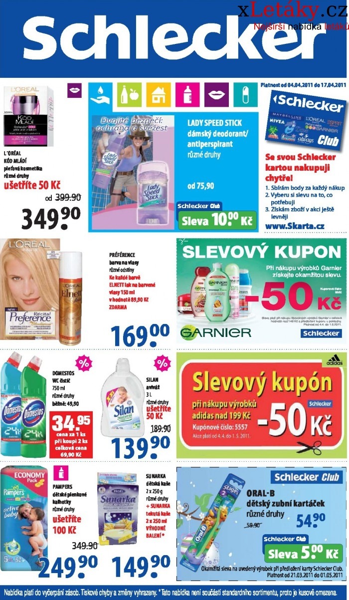 leták Schlecker akční leták strana 1 leták Schlecker akční leták strana 1