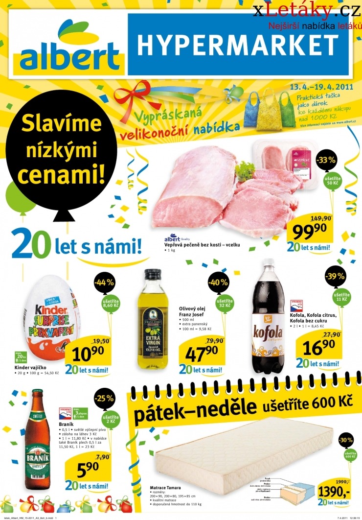 leták Albert Hypermarket leták strana 1 leták Albert Hypermarket leták strana 1