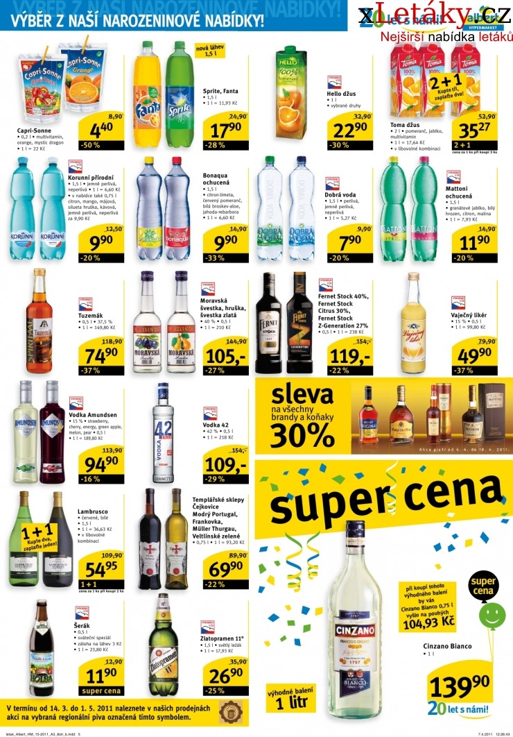 leták Albert Hypermarket leták strana 1 leták Albert Hypermarket leták strana 1
