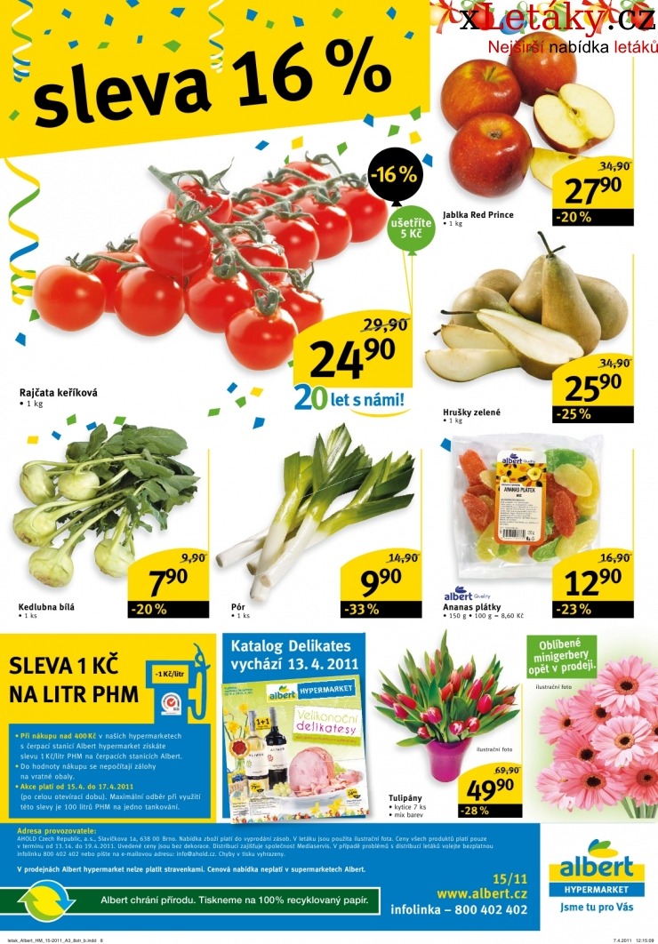 leták Albert Hypermarket leták strana 1 leták Albert Hypermarket leták strana 1