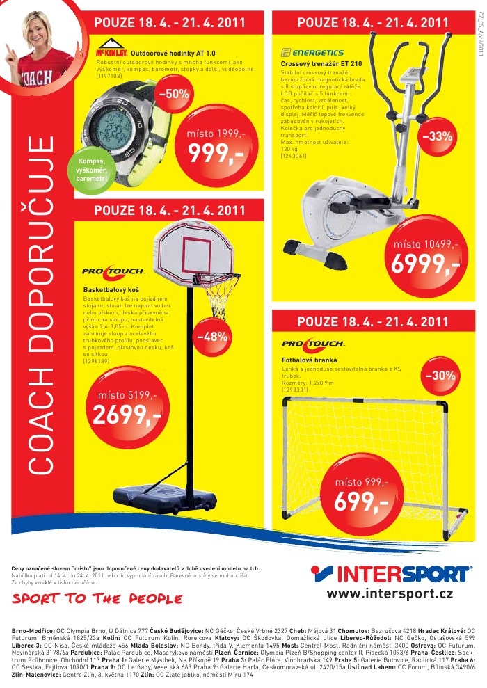 leták Intersport strana 1 leták Intersport strana 1