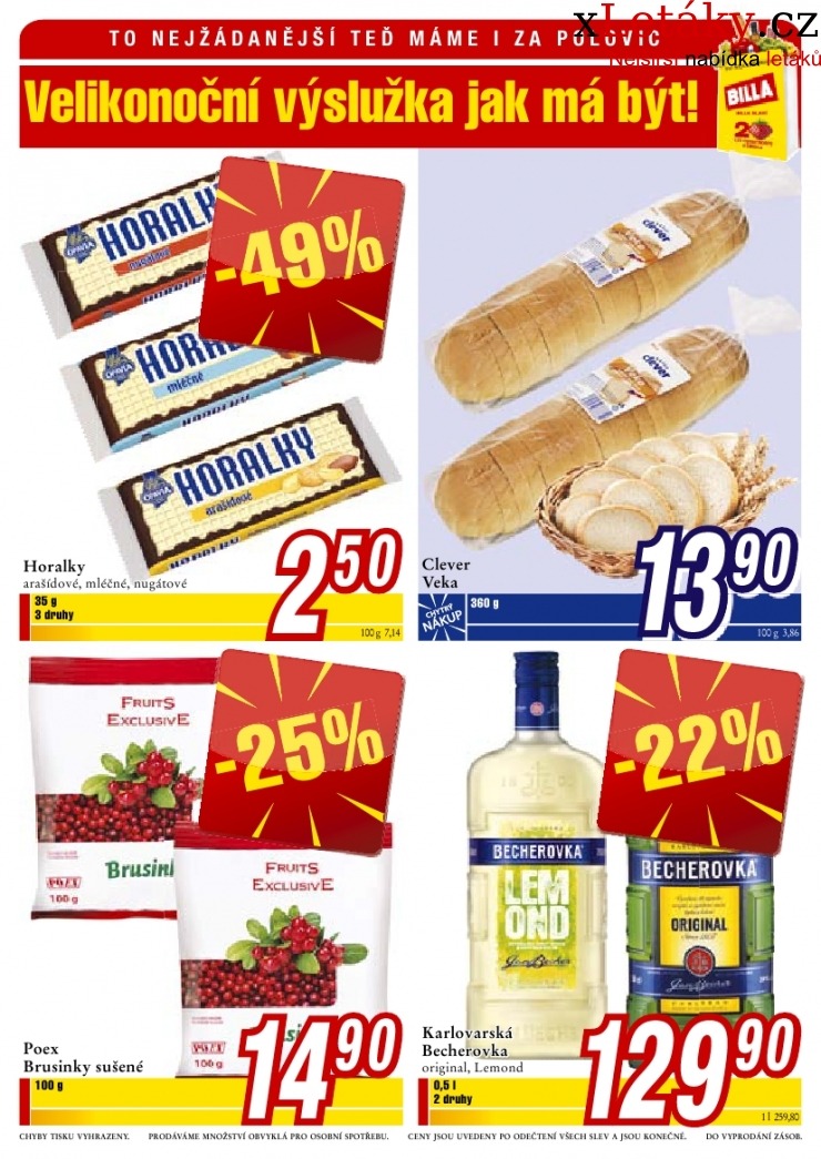 leták Billa akční leták strana 1 leták Billa akční leták strana 1