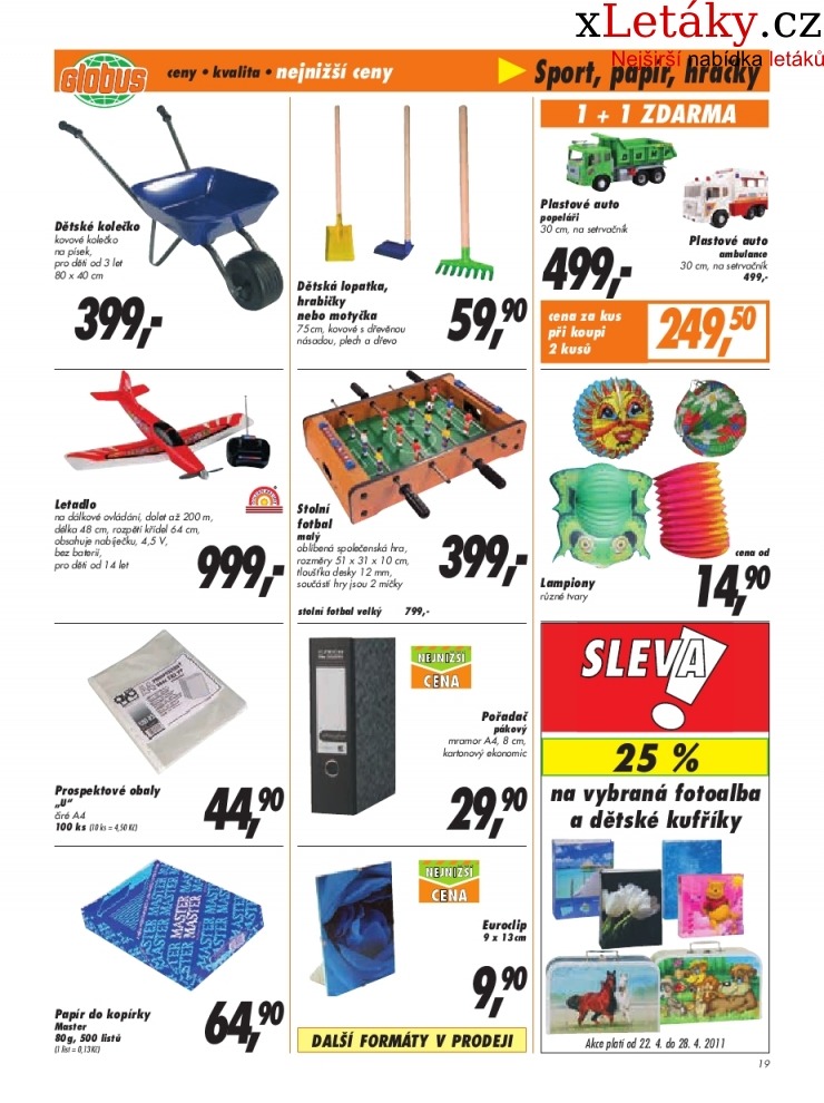 leták Globus leták strana 1 leták Globus leták strana 1