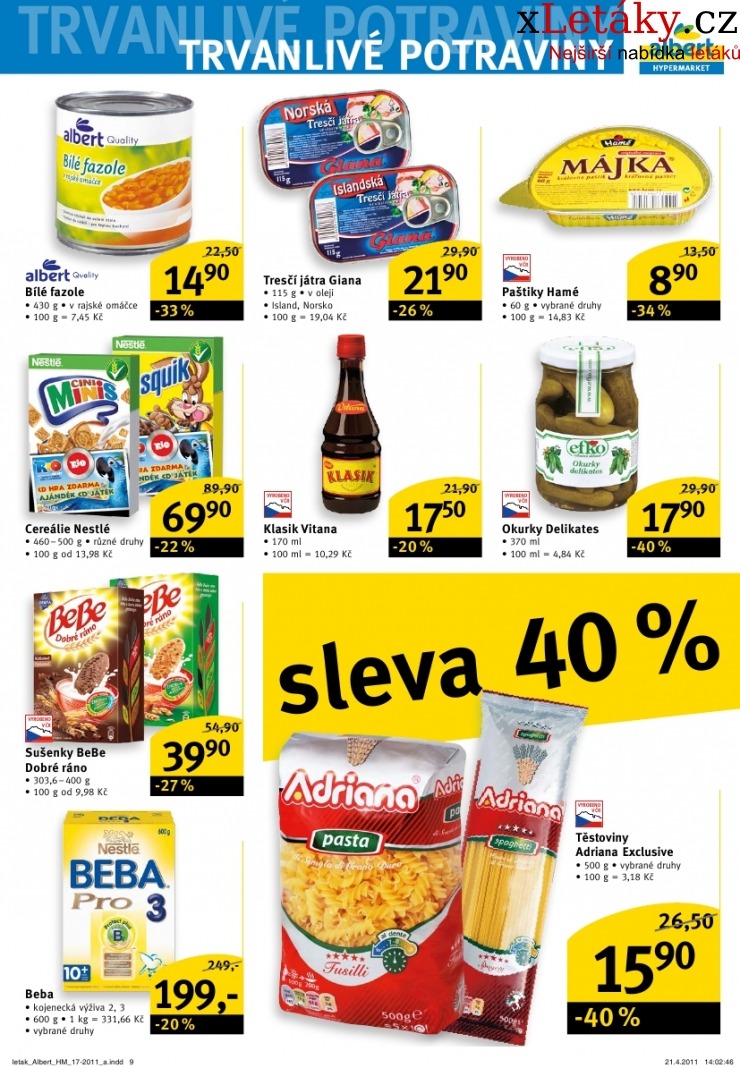 leták Albert Hypermarket leták strana 1 leták Albert Hypermarket leták strana 1