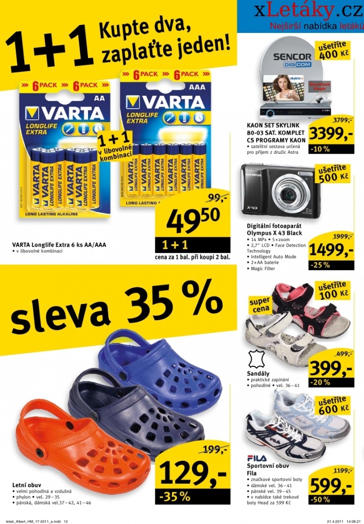leták Albert Hypermarket leták strana 1 leták Albert Hypermarket leták strana 1