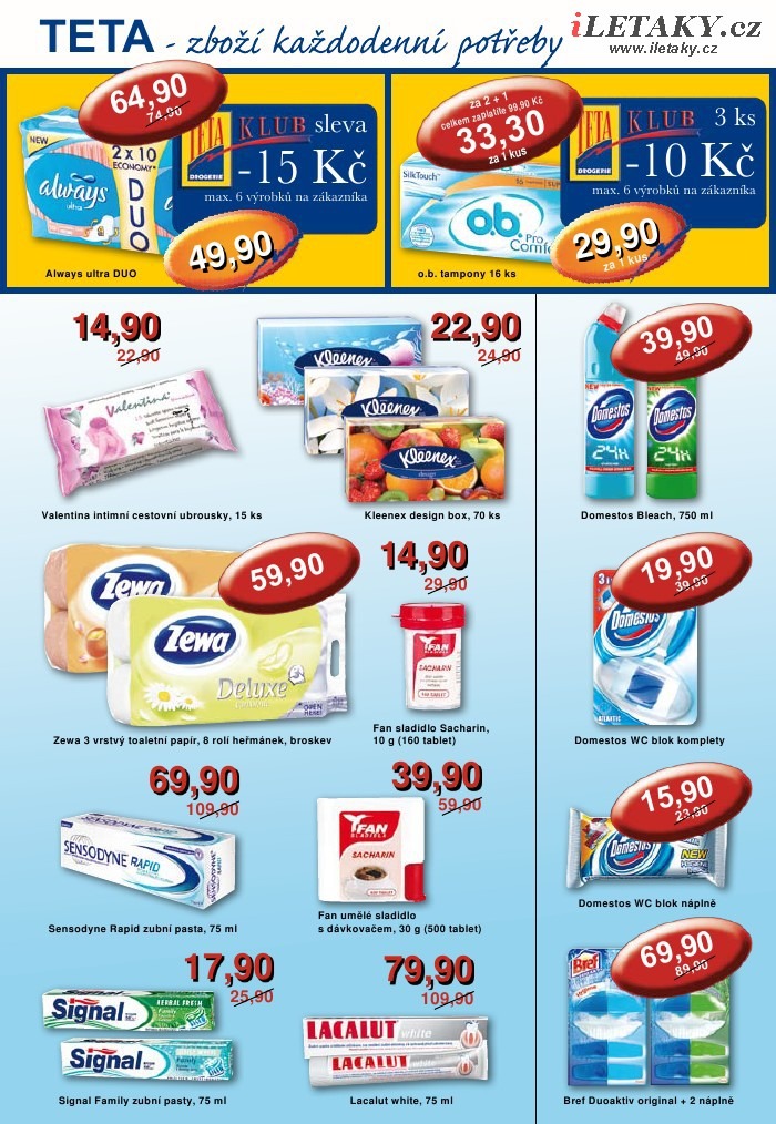 leták TETA drogerie strana 1 leták TETA drogerie strana 1