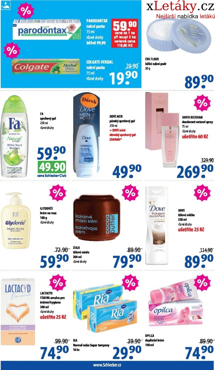 leták Schlecker akční leták strana 1 leták Schlecker akční leták strana 1