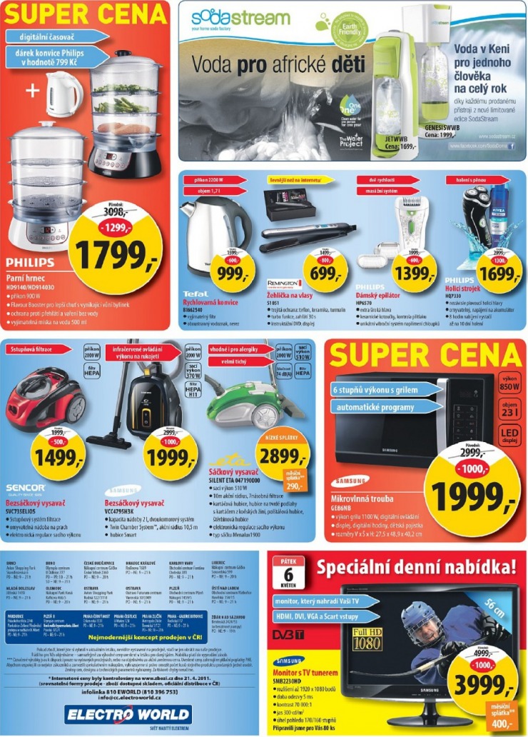 leták Electro World strana 1 leták Electro World strana 1