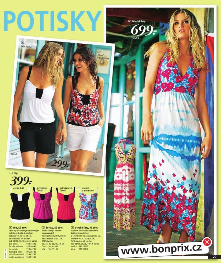 leták Bonprix strana 1 leták Bonprix strana 1