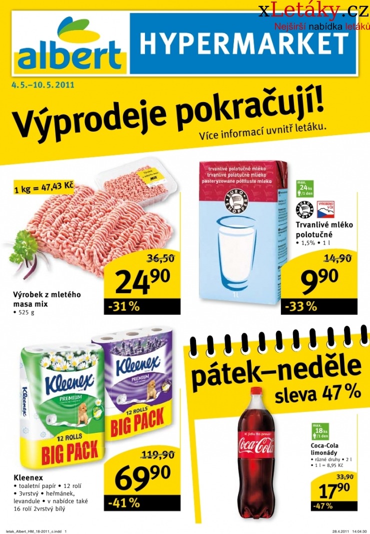 leták Albert Hypermarket leták strana 1 leták Albert Hypermarket leták strana 1