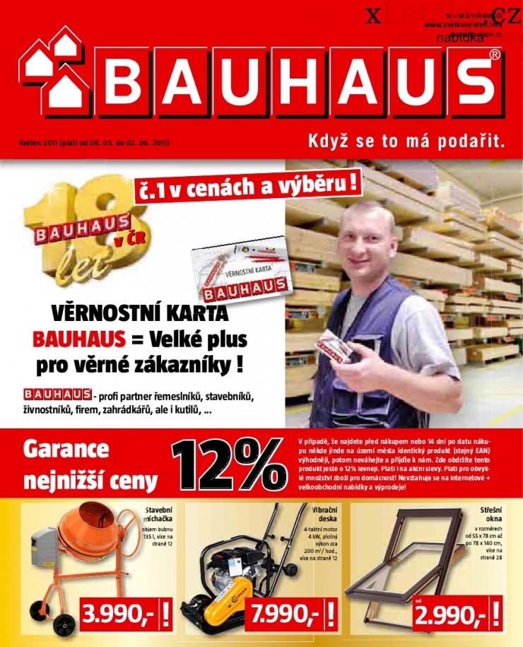 leták Bauhaus leták strana 1 leták Bauhaus leták strana 1