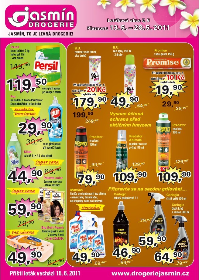 leták Jasmín drogerie strana 1 leták Jasmín drogerie strana 1