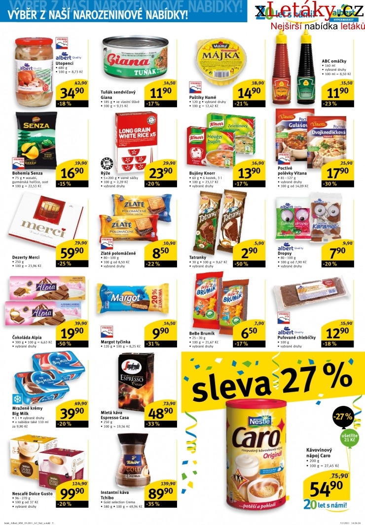 leták Albert Hypermarket leták strana 1 leták Albert Hypermarket leták strana 1