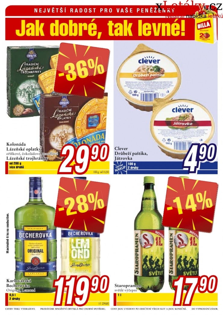 leták Billa akční leták strana 1 leták Billa akční leták strana 1