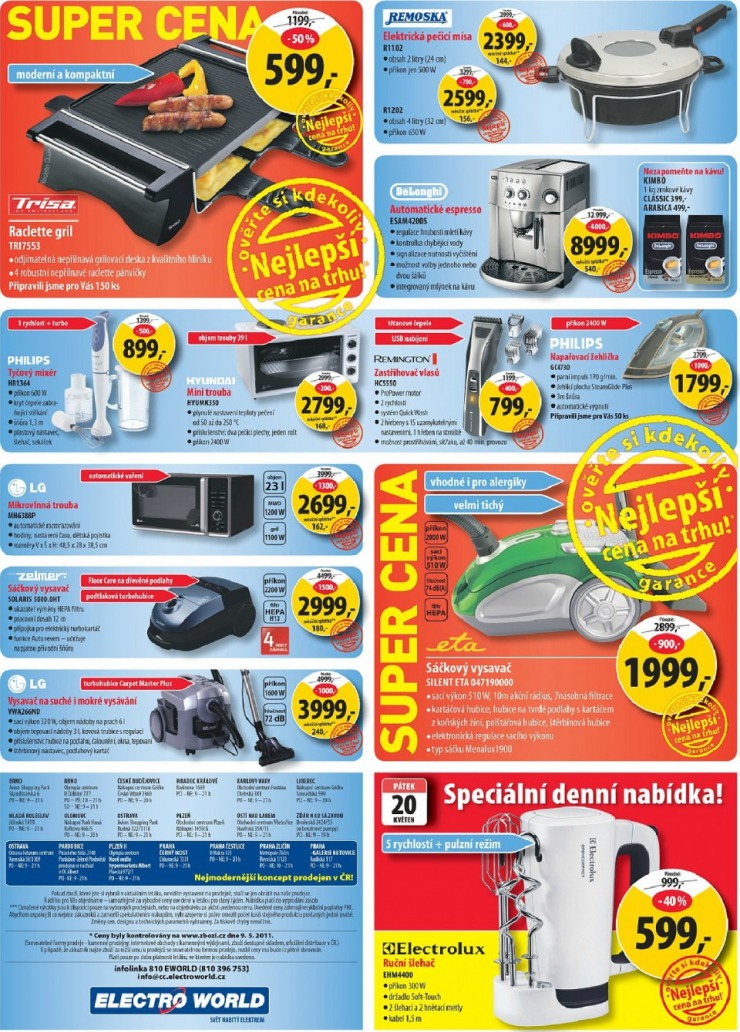 leták Electro World strana 1 leták Electro World strana 1