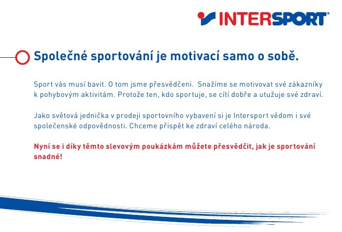leták Intersport strana 1 leták Intersport strana 1