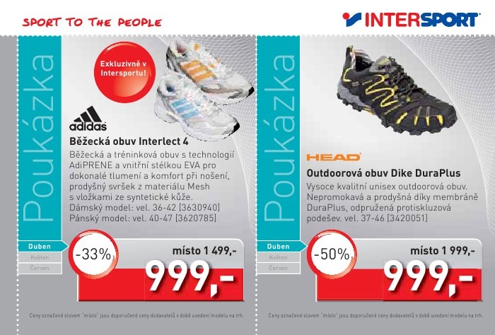 leták Intersport strana 1 leták Intersport strana 1