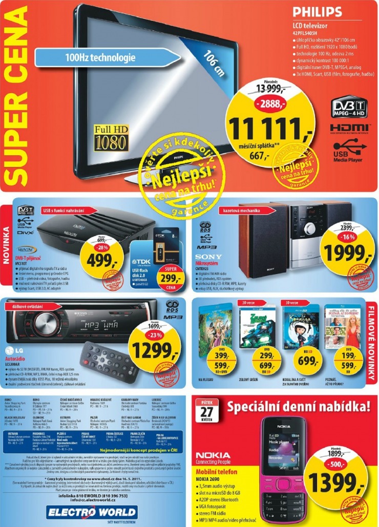 leták Electro World strana 1 leták Electro World strana 1