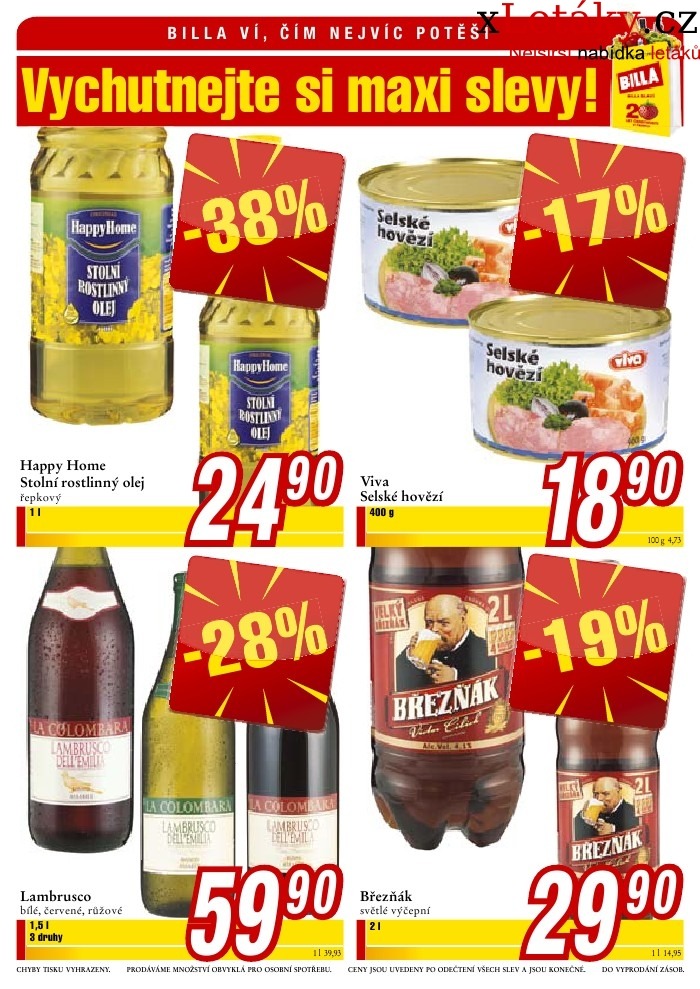 leták Billa akční leták strana 1 leták Billa akční leták strana 1