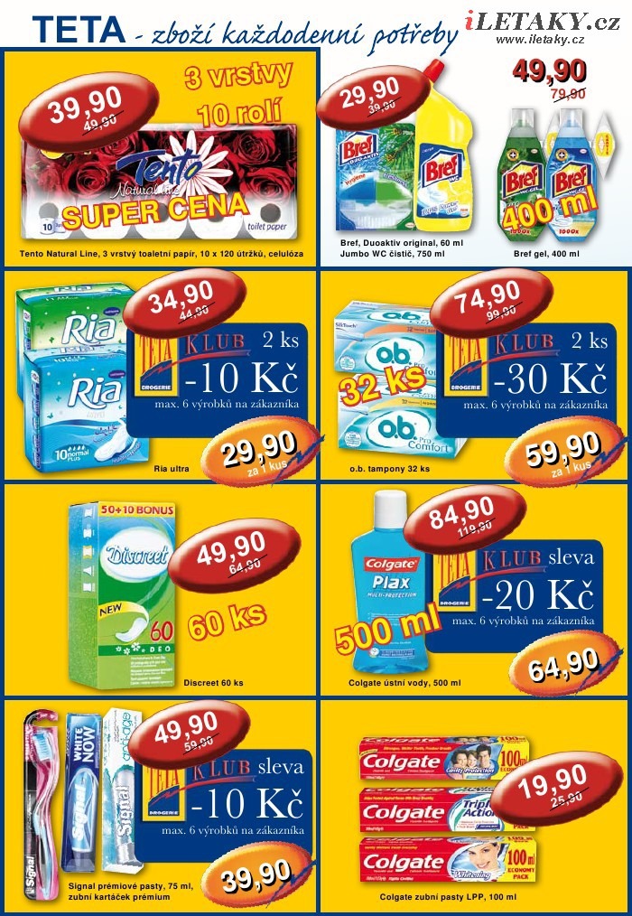 leták TETA drogerie strana 1 leták TETA drogerie strana 1