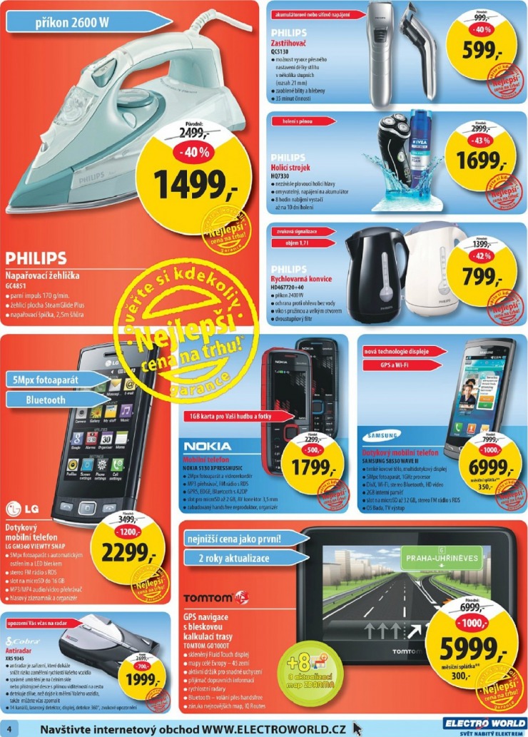 leták Electro World strana 1 leták Electro World strana 1