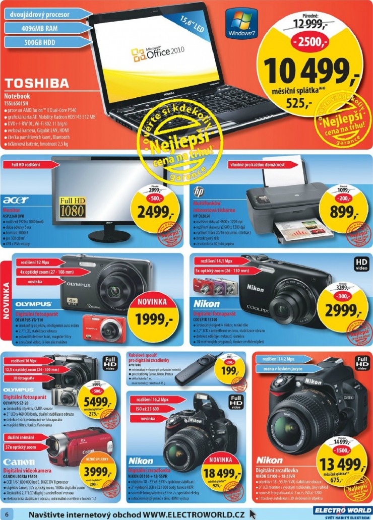 leták Electro World strana 1 leták Electro World strana 1