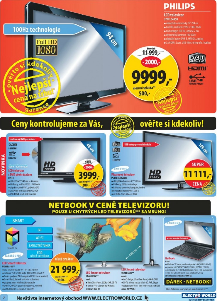 leták Electro World strana 1 leták Electro World strana 1
