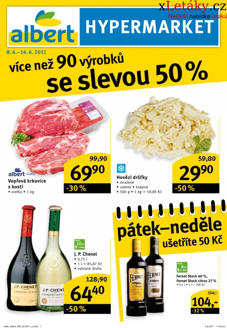 leták Albert Hypermarket leták strana 1 leták Albert Hypermarket leták strana 1