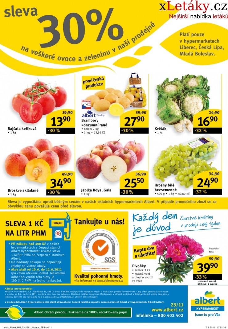 leták Albert Hypermarket leták strana 1 leták Albert Hypermarket leták strana 1