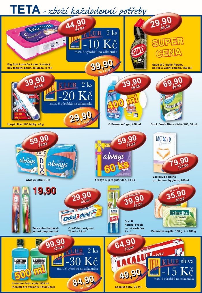 leták TETA drogerie strana 1 leták TETA drogerie strana 1