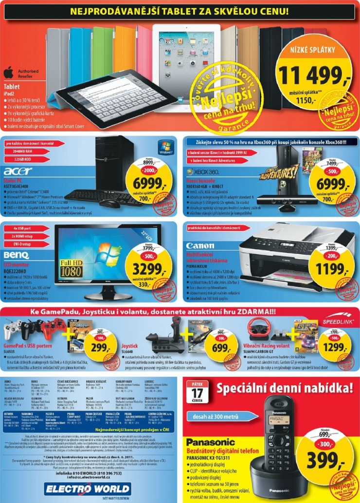leták Electro World strana 1 leták Electro World strana 1