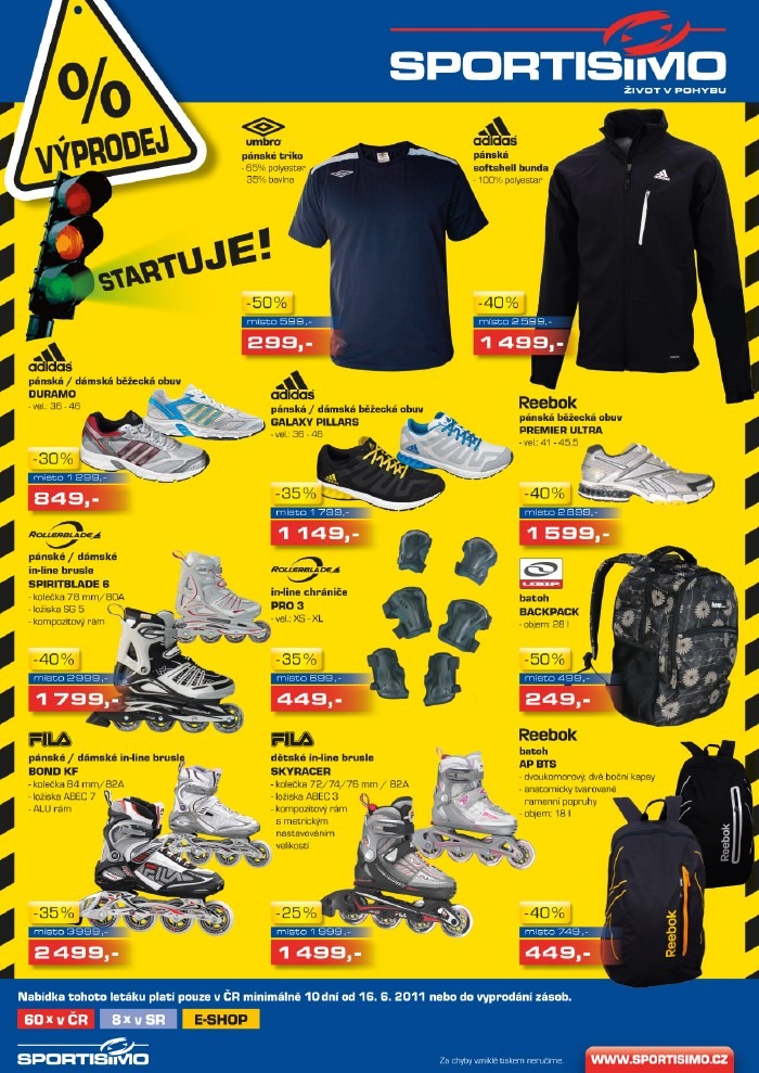 leták Sportisimo strana 1 leták Sportisimo strana 1