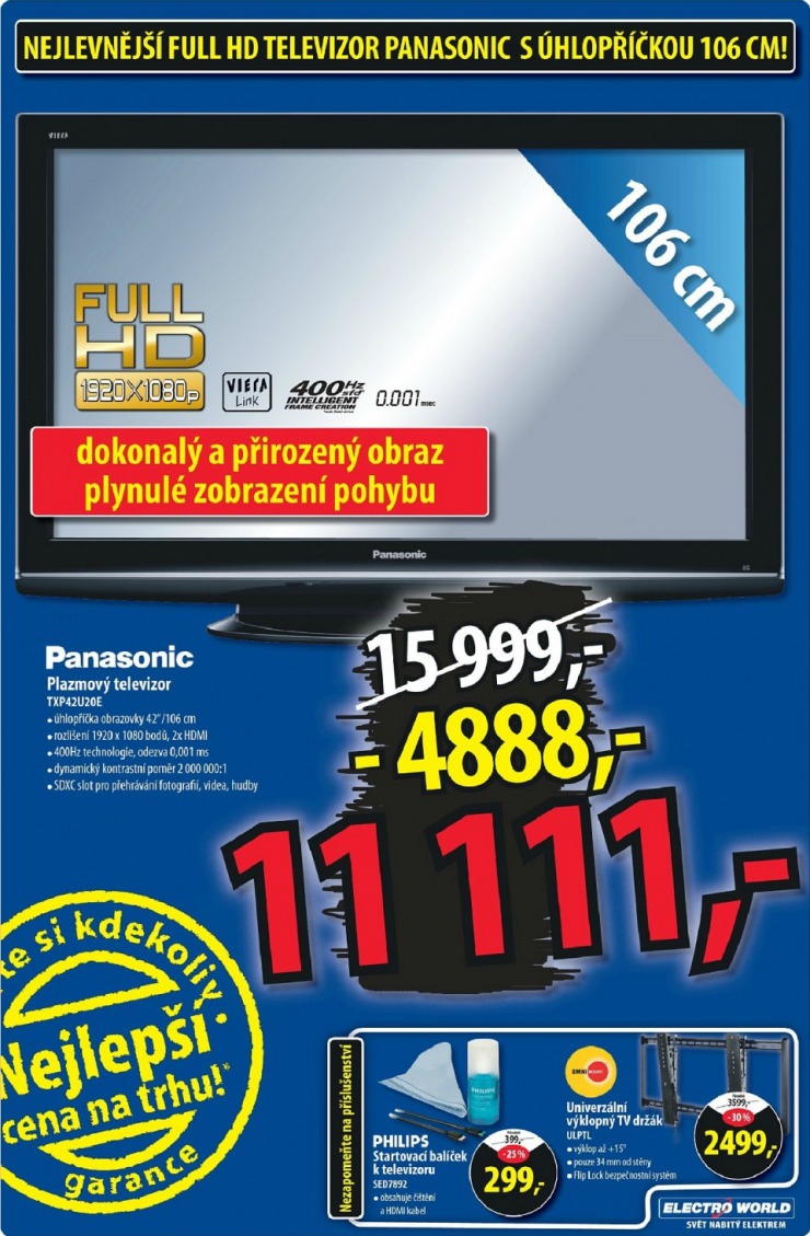 leták Electro World strana 1 leták Electro World strana 1