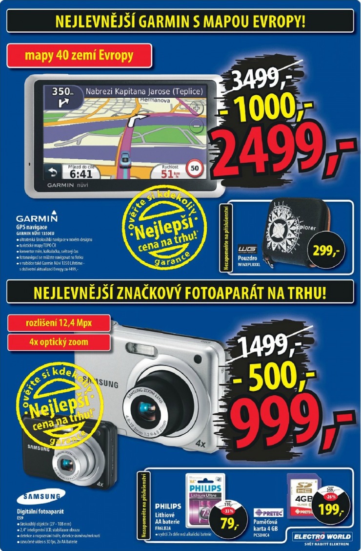 leták Electro World strana 1 leták Electro World strana 1