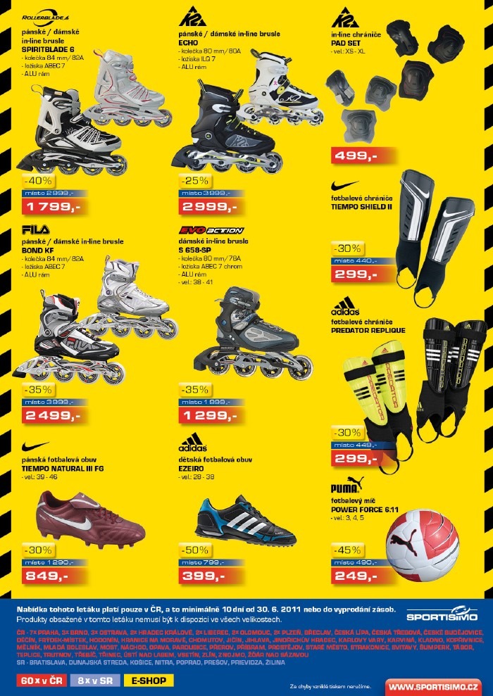leták Sportisimo strana 1 leták Sportisimo strana 1