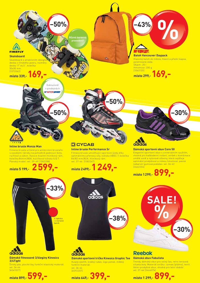 leták Intersport strana 1 leták Intersport strana 1