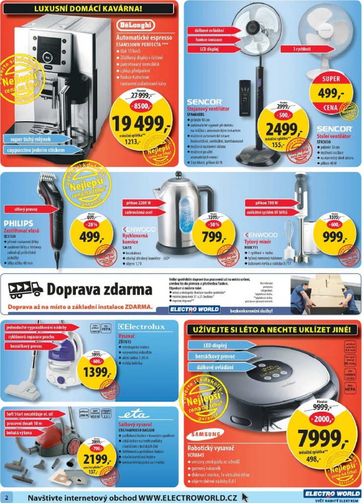 leták Electro World strana 1 leták Electro World strana 1