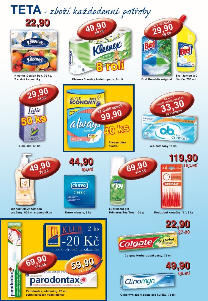 leták TETA drogerie strana 1 leták TETA drogerie strana 1