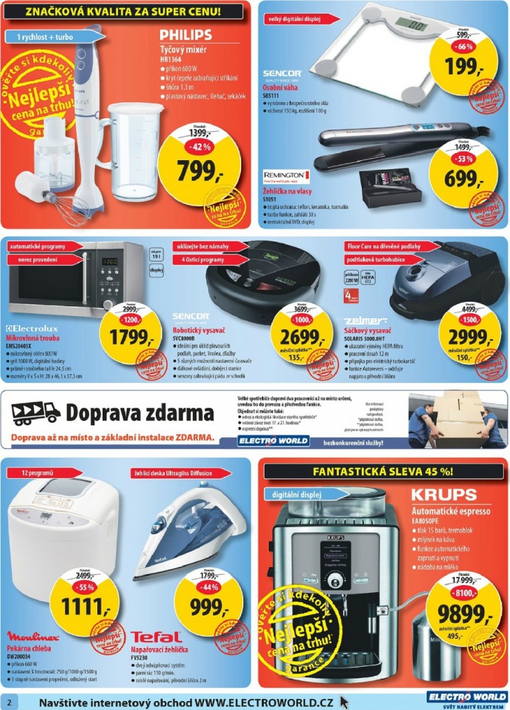 leták Electro World strana 1 leták Electro World strana 1